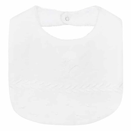 Tartine et Chocolat - Linge d'Antan Bib size 1 20 x 28 cm - White