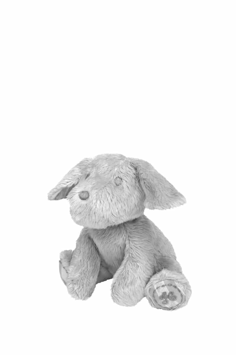 Tartine et Chocolat - Lucien, the dog Fur Soft Toy 12 cm Grey