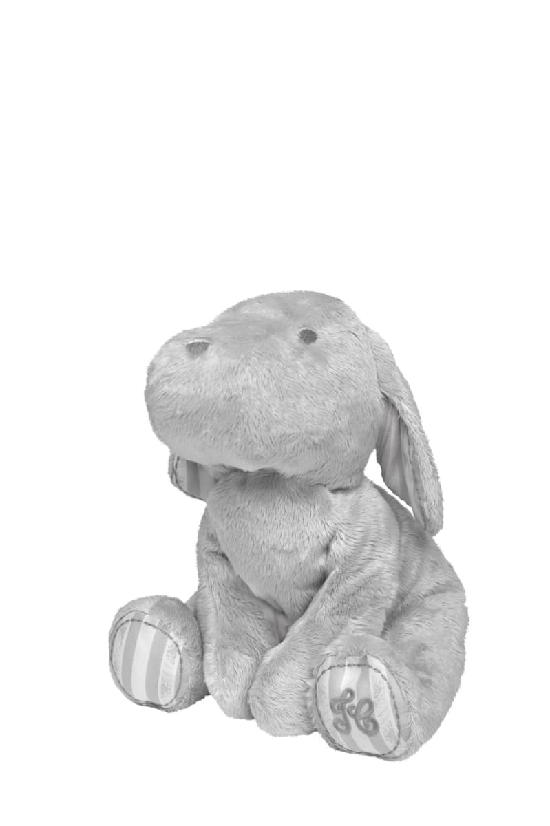 Tartine et Chocolat - Lucien, the dog Fur Soft Toy 25 cm Grey