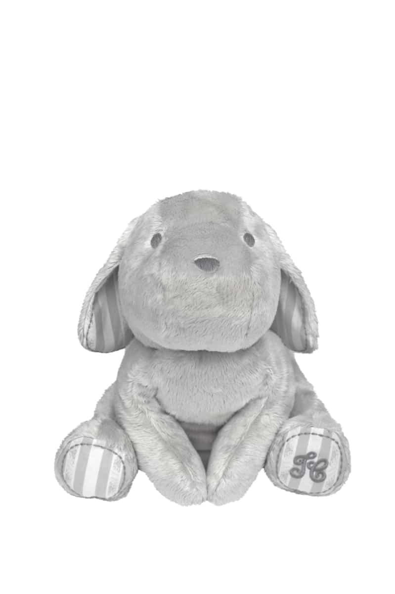 Tartine et Chocolat - Lucien, the dog Fur Soft Toy 35 cm Grey