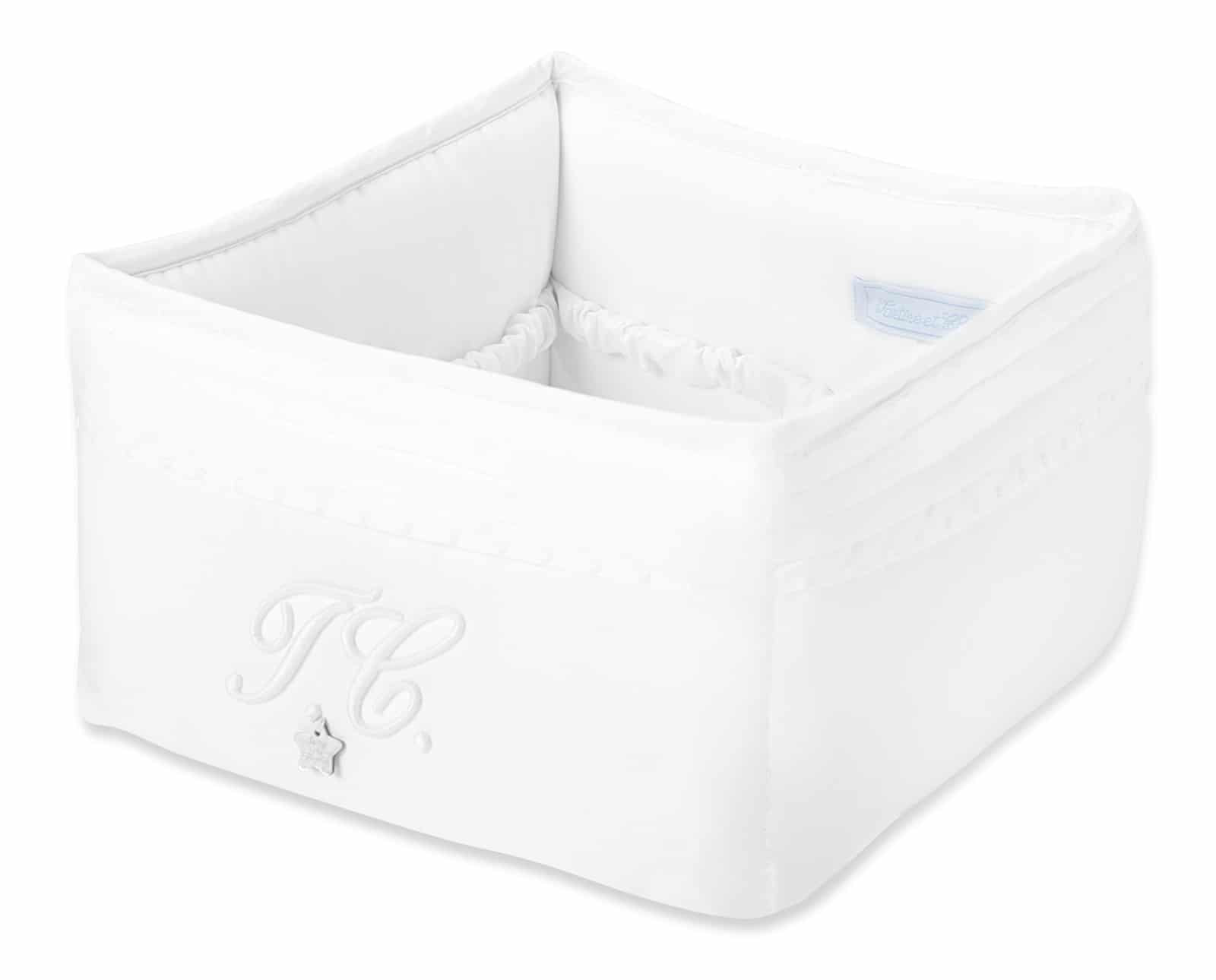 Tartine et Chocolat - Monogramme Nursery basket 15 x 25 cm - White