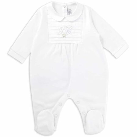 Tartine et Chocolat - Monogramme Sleepsuit 1A - White