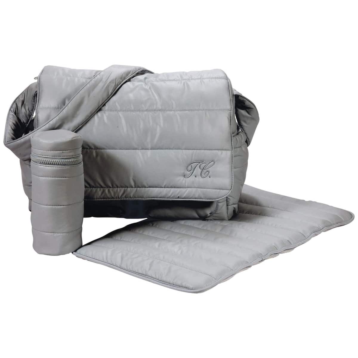 Tartine et Chocolat - Nursery bag + coolbar for baby's bottle +changing mat 40 x 30 cm - clair