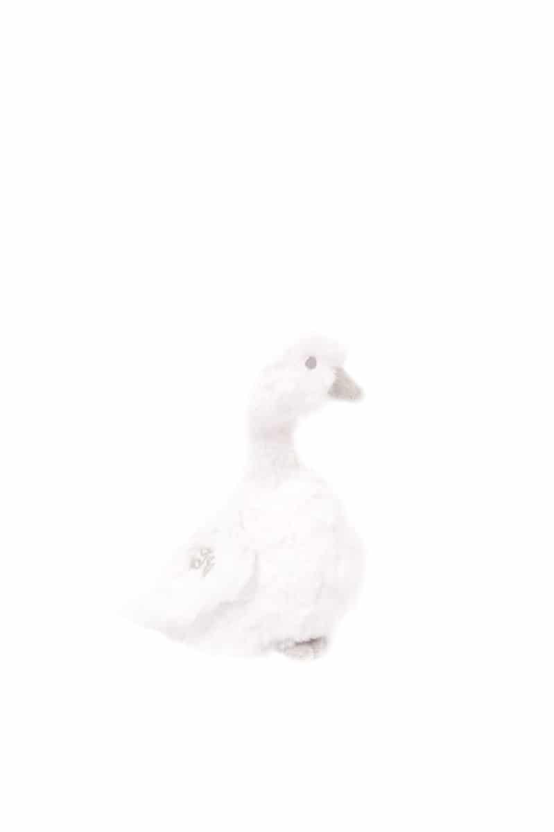 Tartine et Chocolat - Paloma, the goose Fur Soft Toy 12 cm Grey