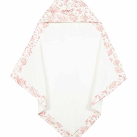 Tartine et Chocolat - Toile de Jouy Bath cape 70 x 70 cm - Peach