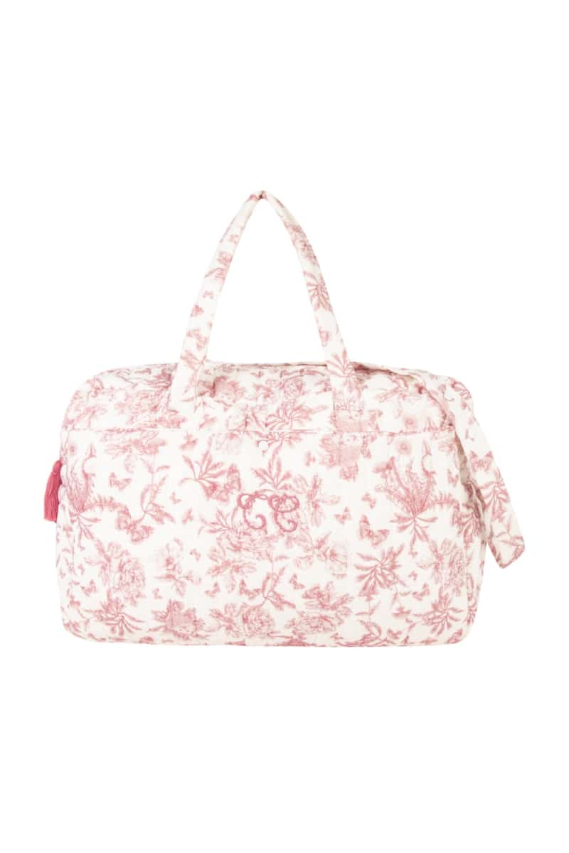 Tartine et Chocolat - Toile de Jouy Nursery bag 43 x 30 x 16 cm - Peach