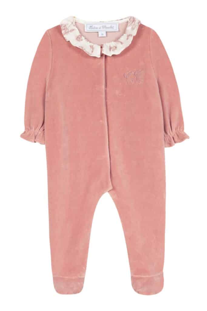 Tartine et Chocolat - Toile de Jouy Sleepsuit 18M - Peach