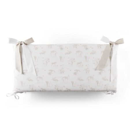 Theophile & Patachou - Bedbeschermer 70cm - Bedrukt (70x70x70cm) H:32cm Camel Safari print