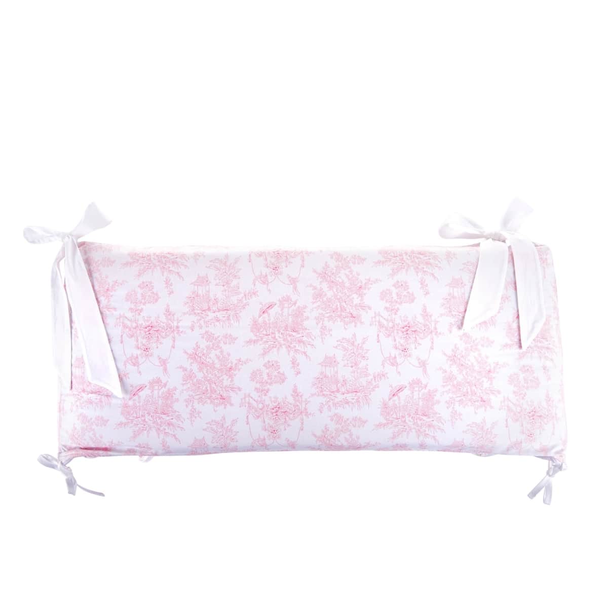 Theophile & Patachou - Bedbeschermer 70cm - Bedrukt (70x70x70cm) H:32cm Roze geprint