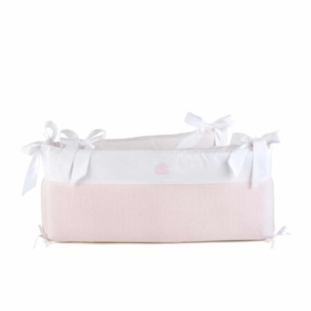 Theophile & Patachou - Bedbeschermer 70cm - Gewafeld (70x70x70cm) H:32cm Roze