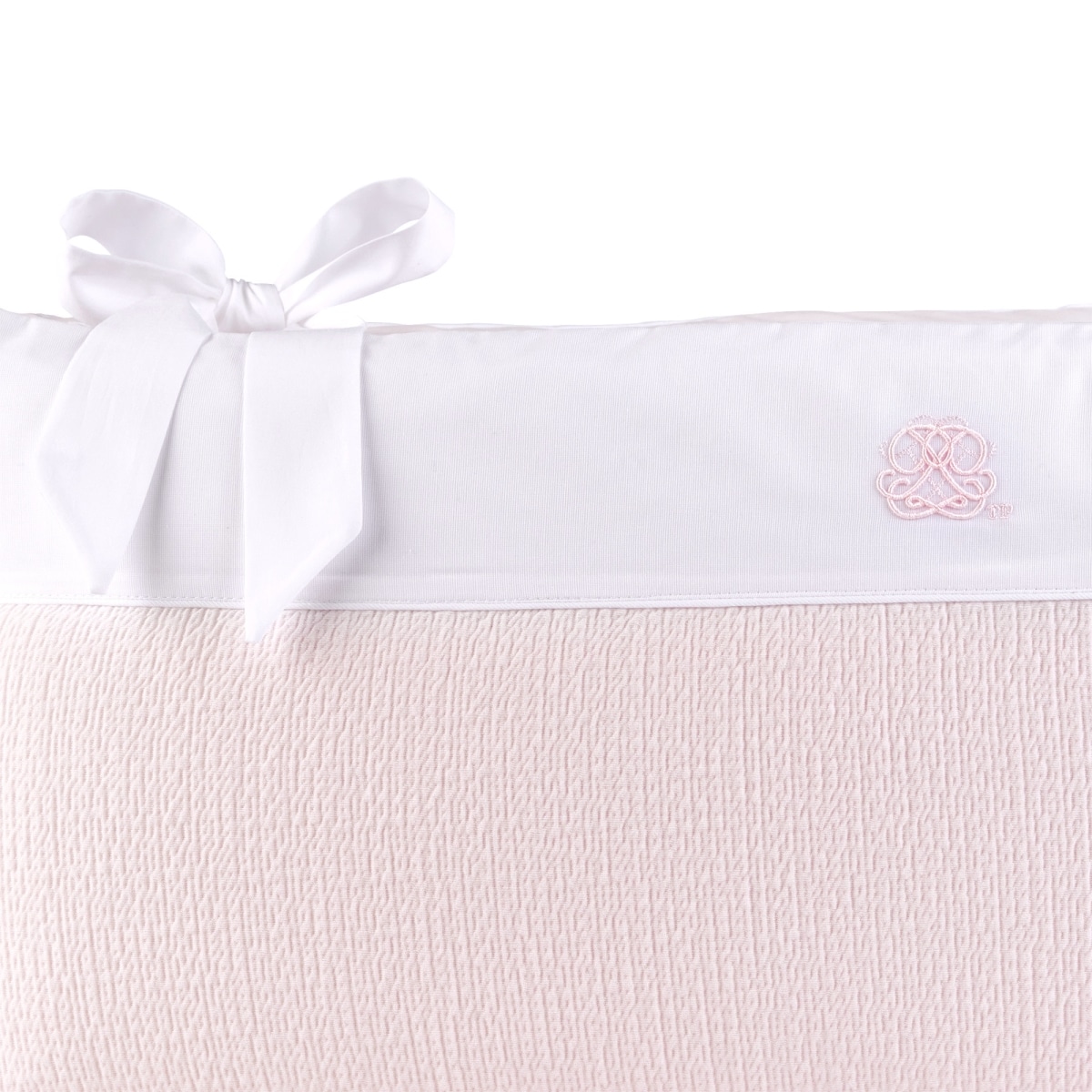 Theophile & Patachou - Bedbeschermer 70cm - Gewafeld (70x70x70cm) H:32cm Roze