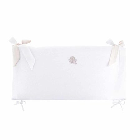 Theophile & Patachou - Bedbeschermer 70cm - Jersey (70x70x70cm) H:32cm Wit