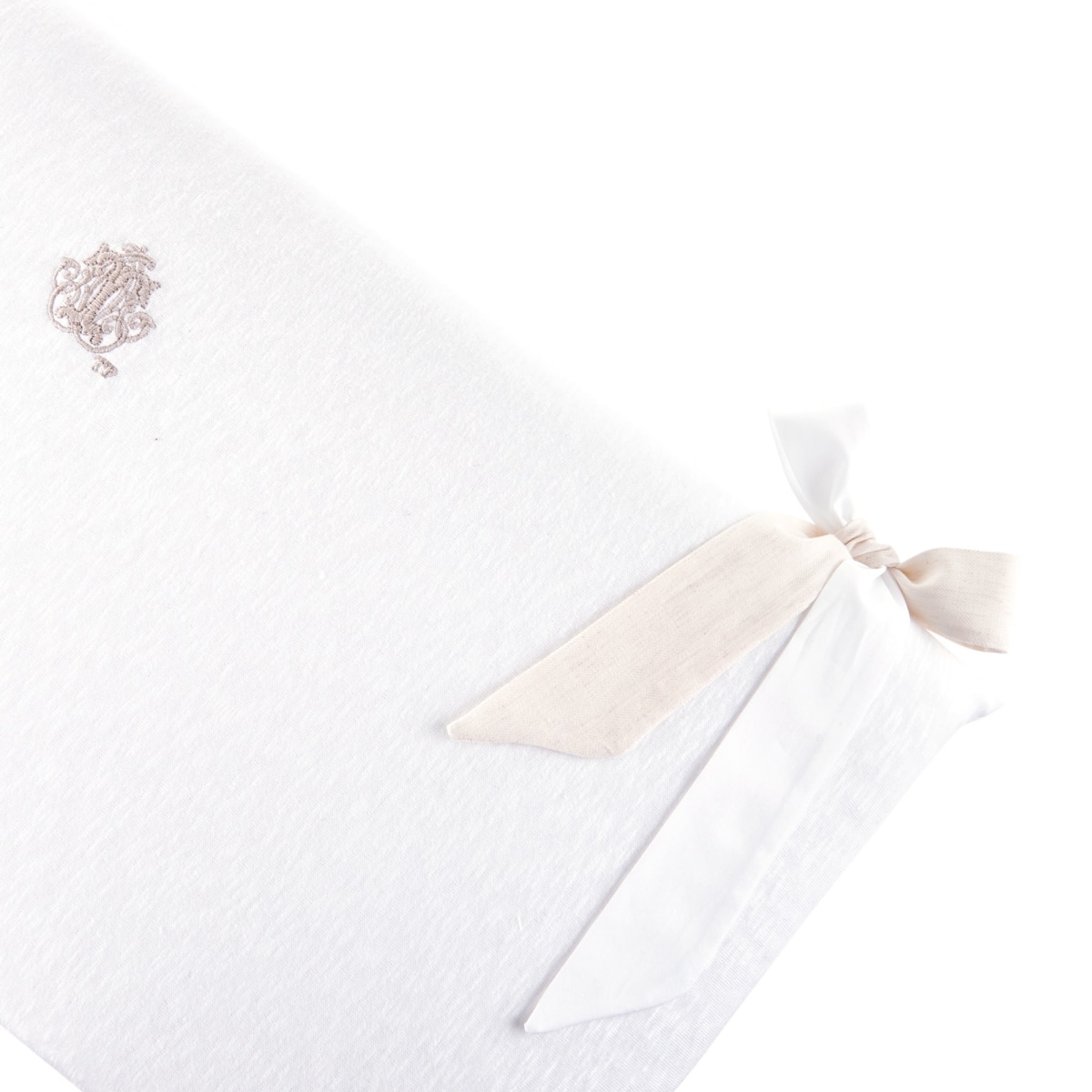 Theophile & Patachou - Bedbeschermer 70cm - Jersey (70x70x70cm) H:32cm Wit