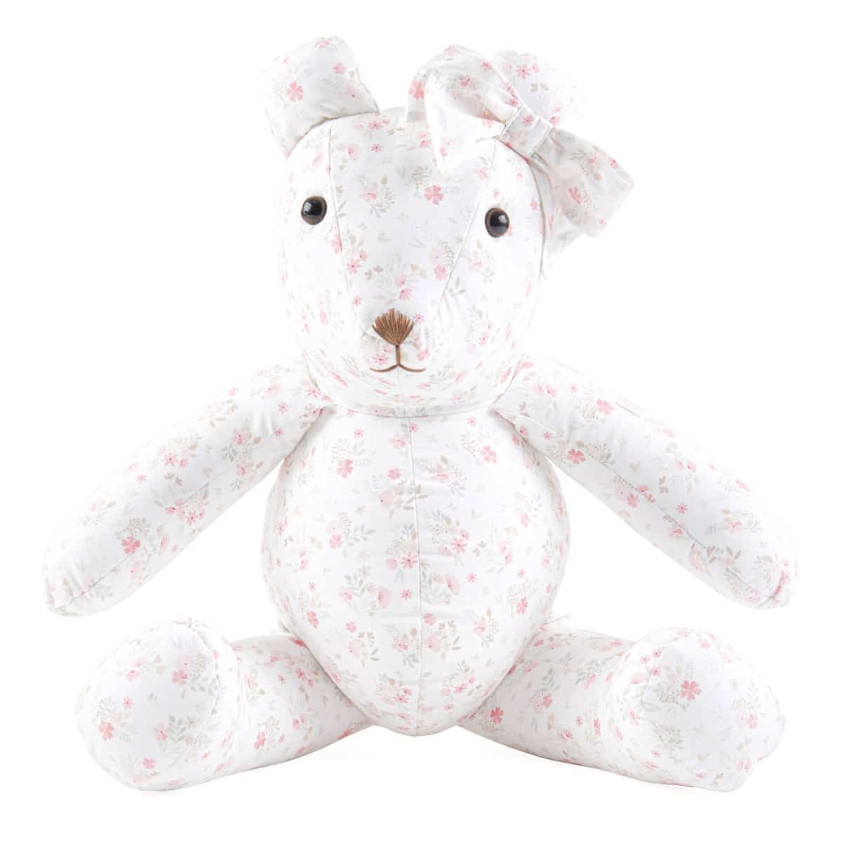 Theophile & Patachou - Beer Patachou roze strik oor Pink Flower