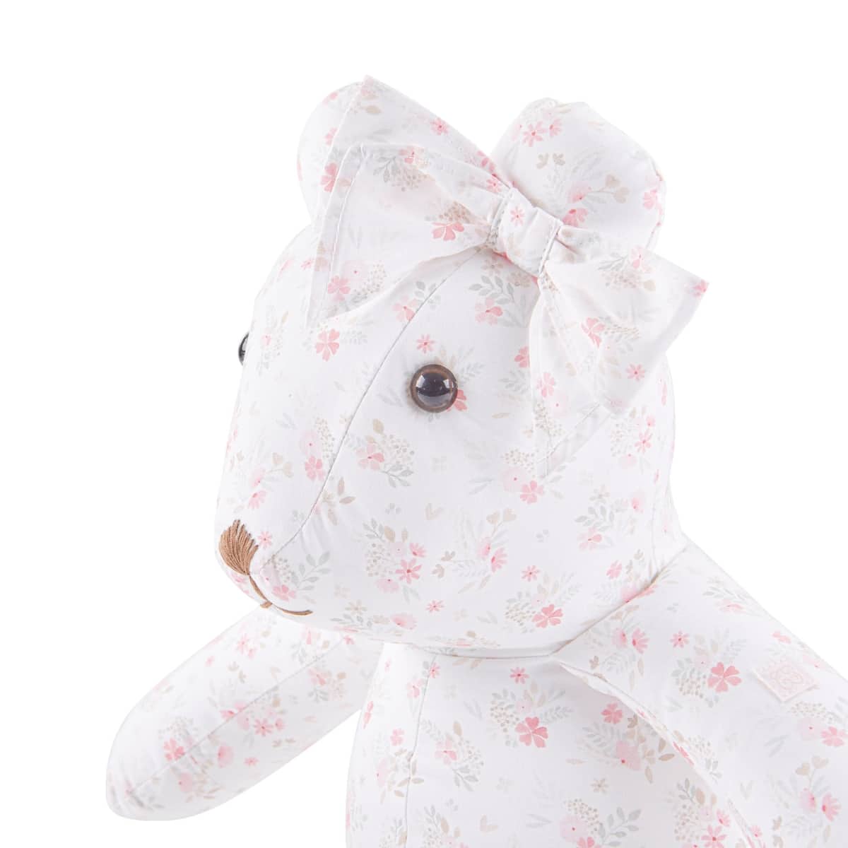 Theophile & Patachou - Beer Patachou roze strik oor Pink Flower