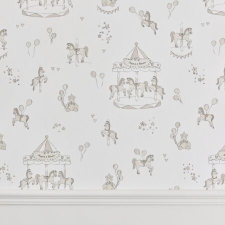 Theophile & Patachou - Behang Carrousel Beige Carrousel