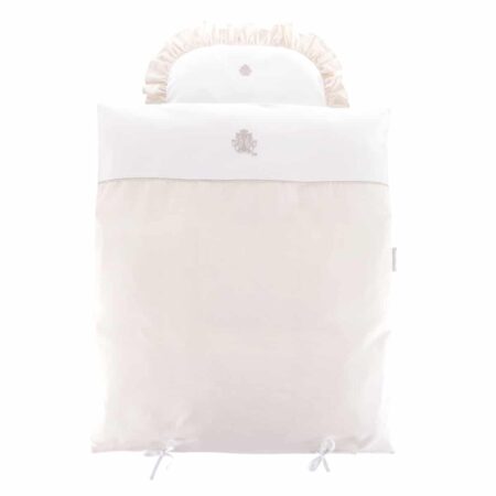 Theophile & Patachou - Donsovertrek wieg 80x80cm + sloop Zand