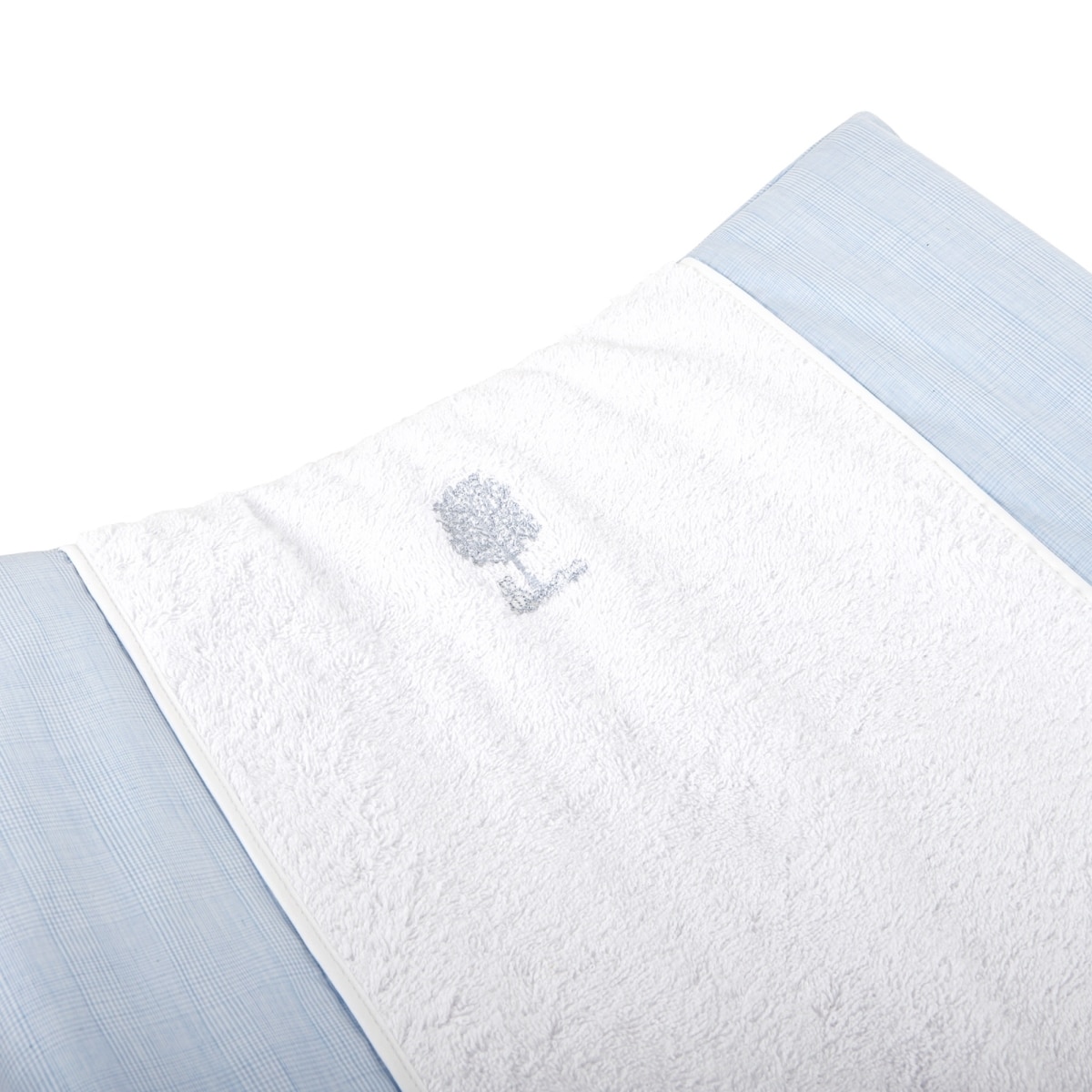 Theophile & Patachou - Hoes verzorgingskussen - Badstof + katoen Lichtblauw