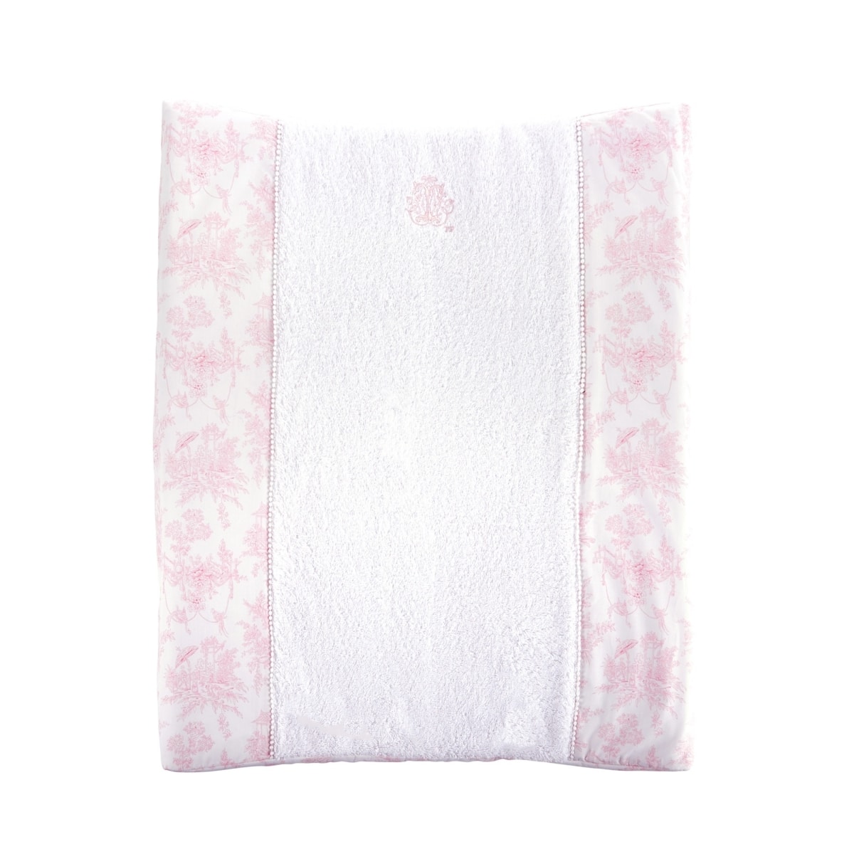 Theophile & Patachou - Hoes verzorgingskussen - Badstof + katoen Roze geprint