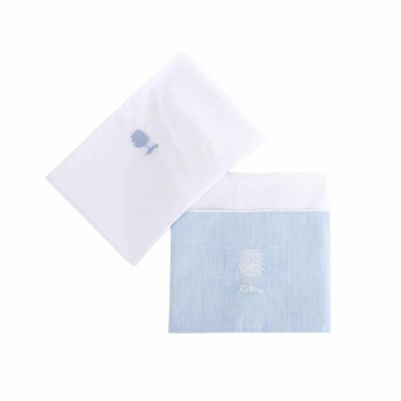 Theophile & Patachou - Laken bed 105x170cm + sloop Lichtblauw