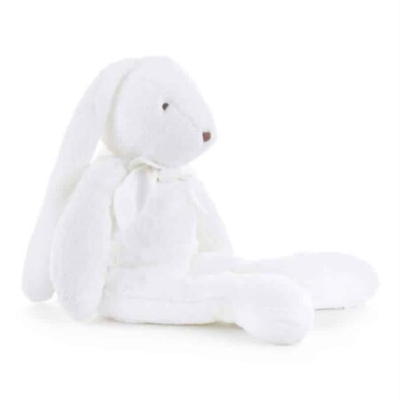 Theophile & Patachou - Pijamazak konijn wit strik wit - 60cm