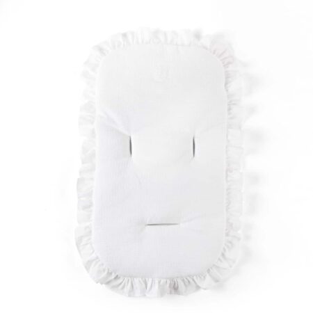 Theophile & Patachou - Relaxhoes + volant - Gewafeld Wit