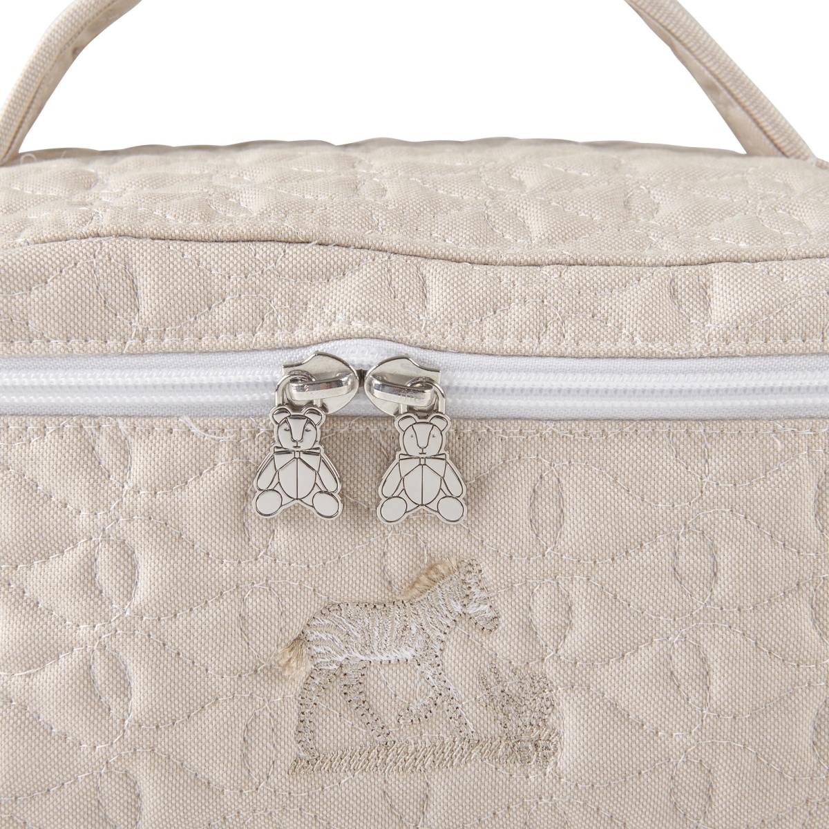 Theophile & Patachou - Toilettas met 1 handvat - Gewatteerd Camel Safari