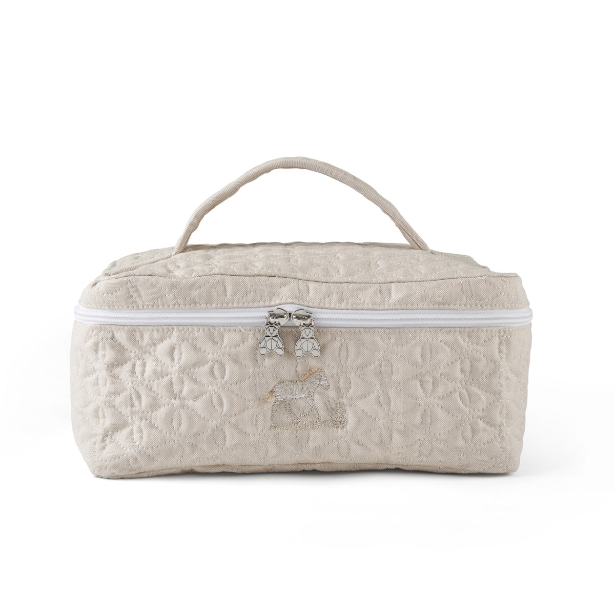 Theophile & Patachou - Toilettas met 1 handvat - Gewatteerd Camel Safari