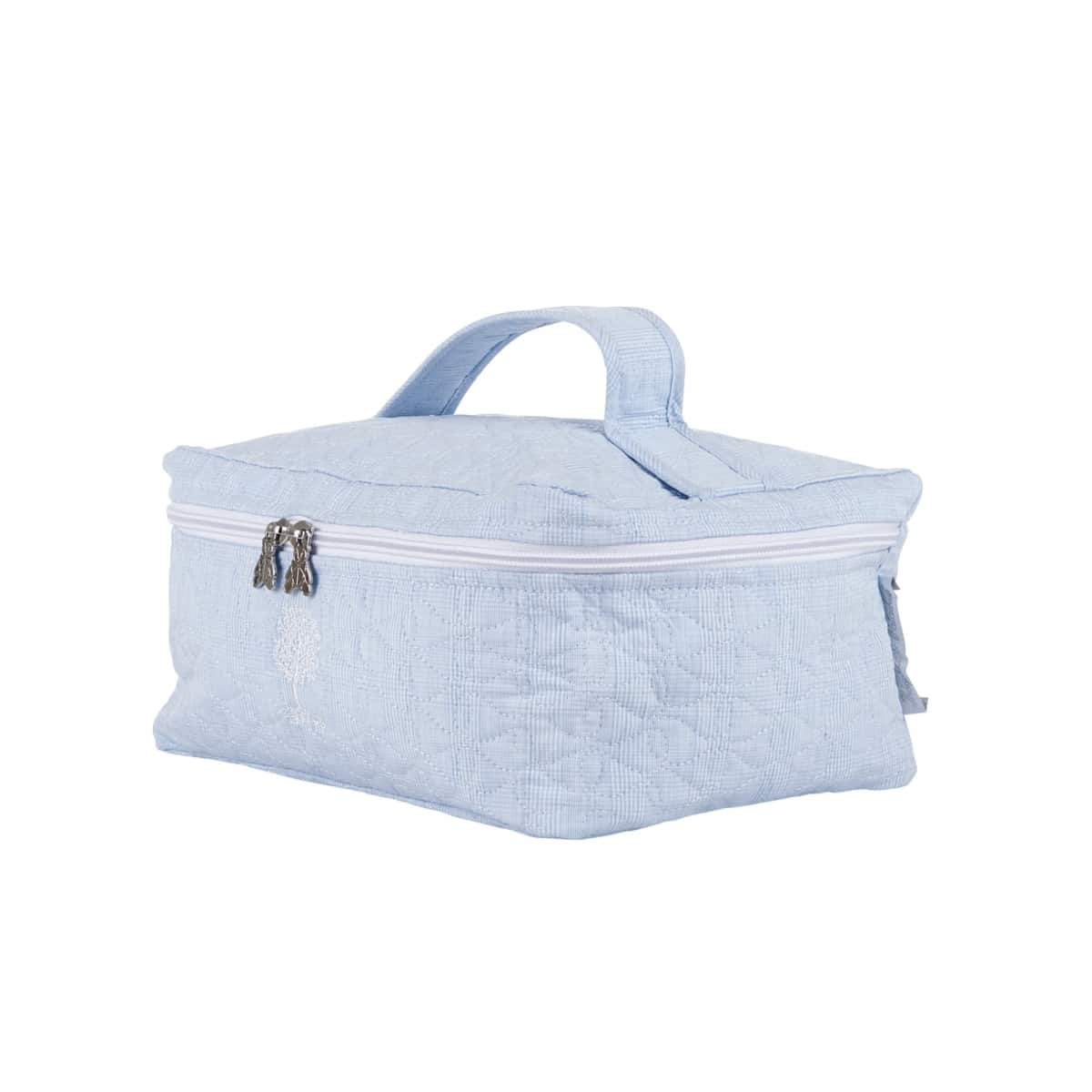 Theophile & Patachou - Toilettas met 1 handvat - Gewatteerd Lichtblauw