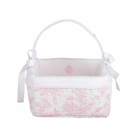Theophile & Patachou - Verzorgingsmand - Gewatteerd Roze geprint