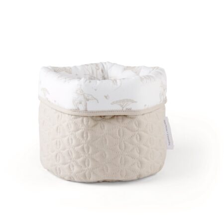 Theophile & Patachou - Verzorgingsmand rond - Gewatteerd Camel Safari