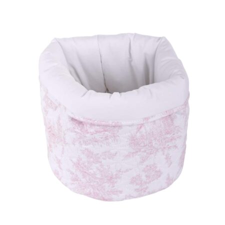 Theophile & Patachou - Verzorgingsmand rond - Gewatteerd Roze geprint