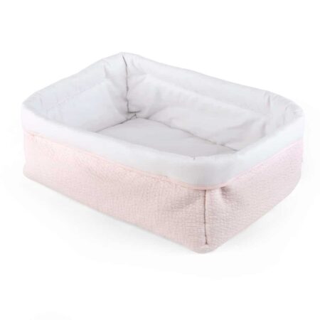 Theophile & Patachou - Verzorgingsmand vierkant - Gewafeld Roze