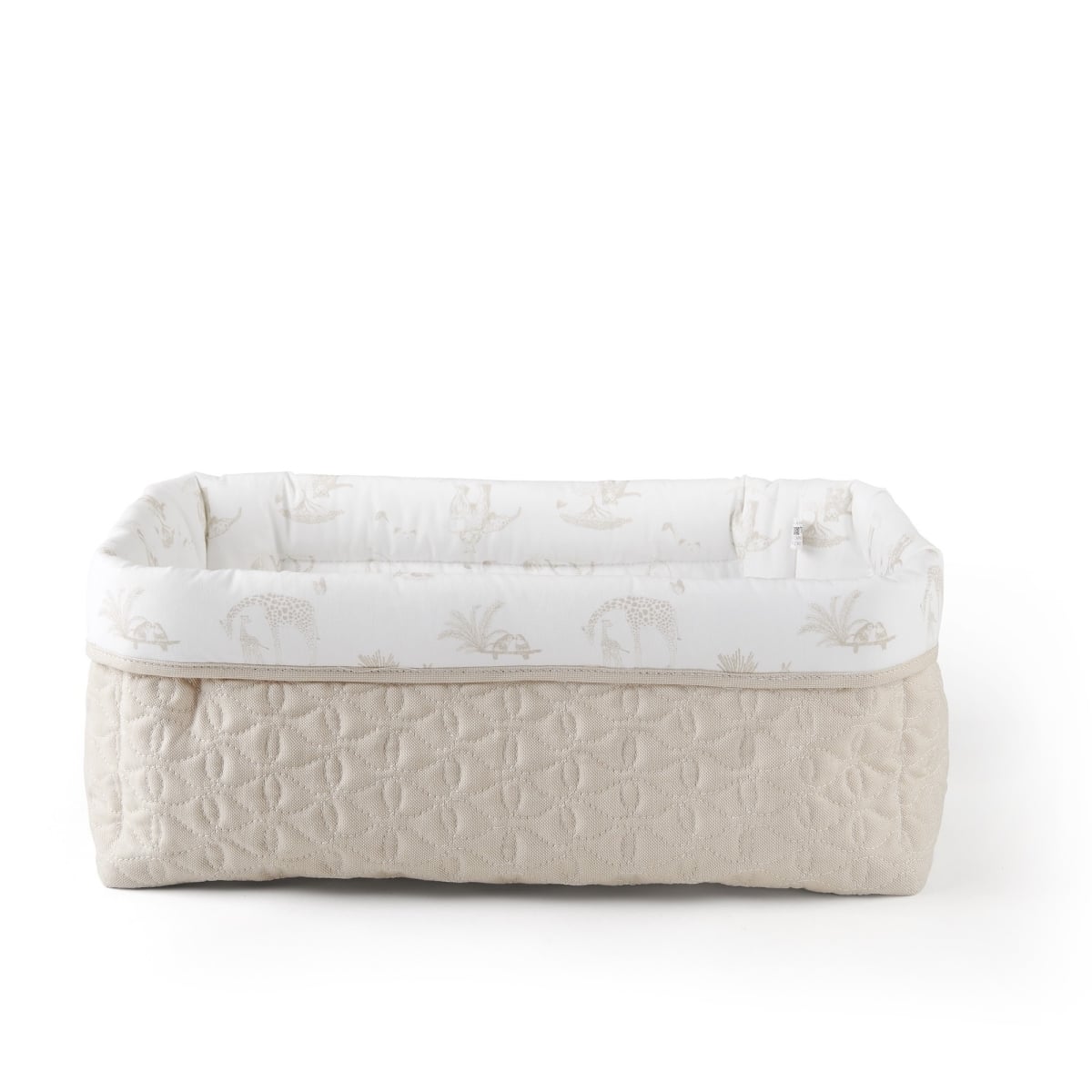 Theophile & Patachou - Verzorgingsmand vierkant - Gewatteerd Camel Safari