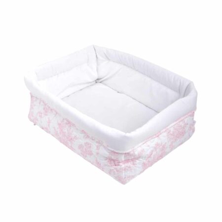 Theophile & Patachou - Verzorgingsmand vierkant - Gewatteerd Roze geprint