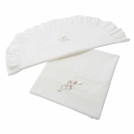 Theophile & Patachou - Wieglaken + sloop Ivoor Carrousel