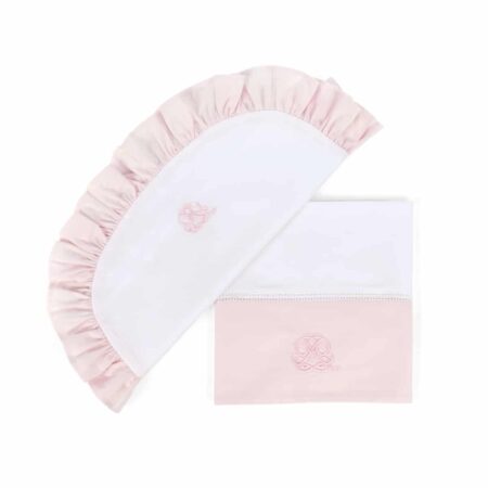 Theophile & Patachou - Wieglaken + sloop Roze