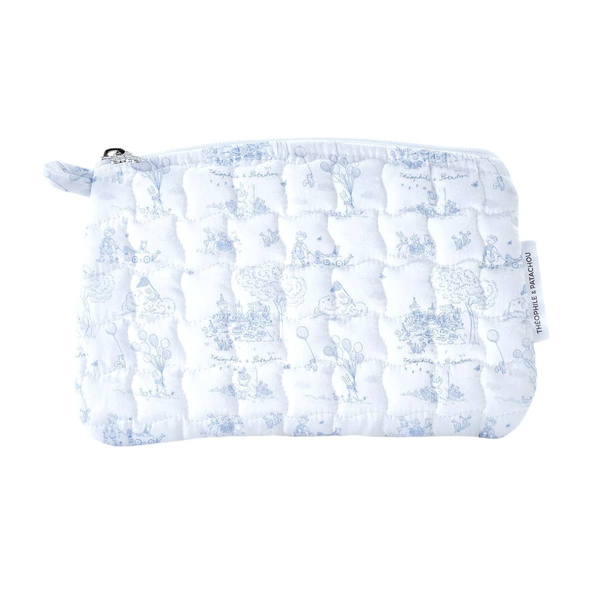 Théophile & patachou - Blue Garden Party - Platte tas - Gewatteerd gedrukt