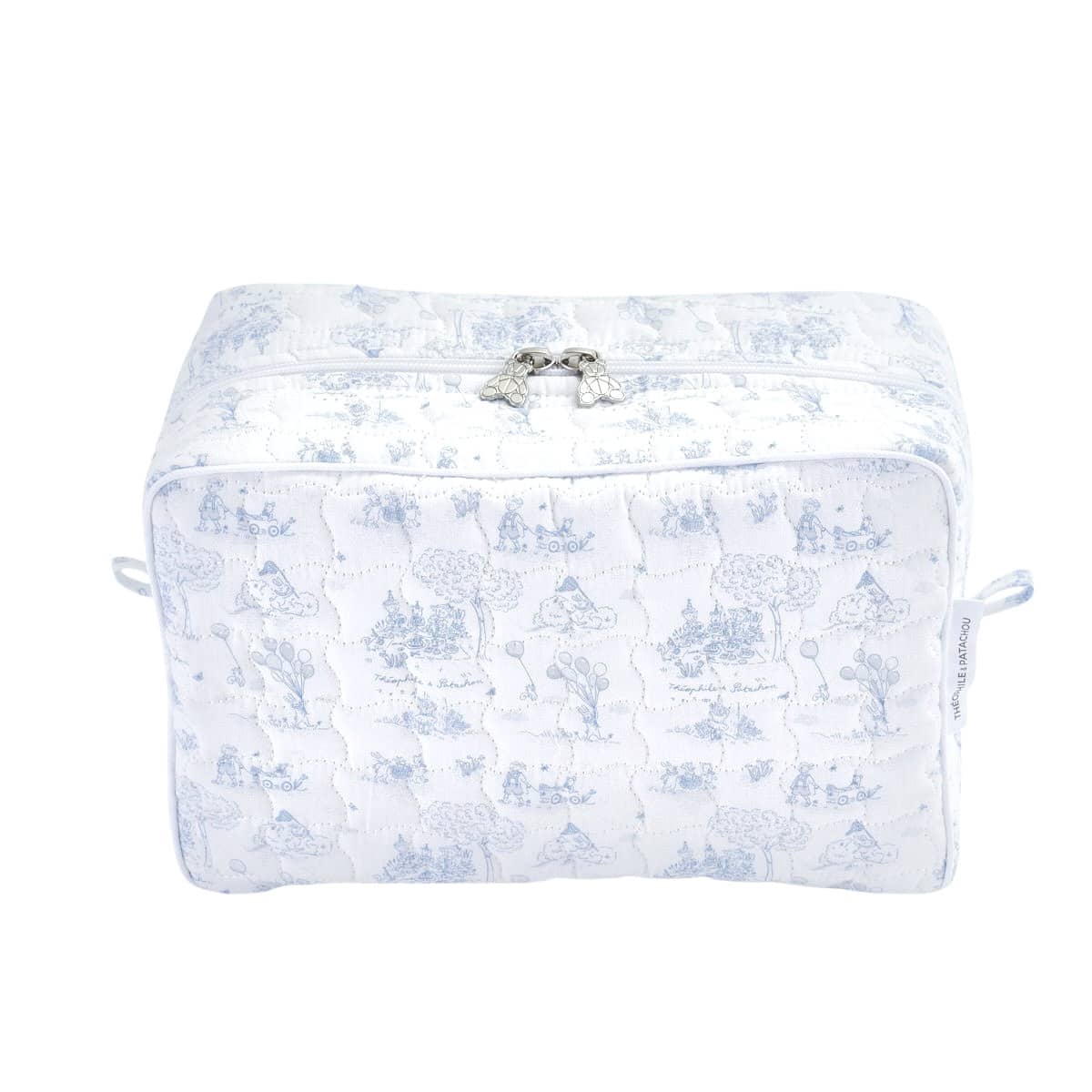 Théophile & patachou - Blue Garden Party - Rechthoekig toilettas - Gewatteerd gedrukt