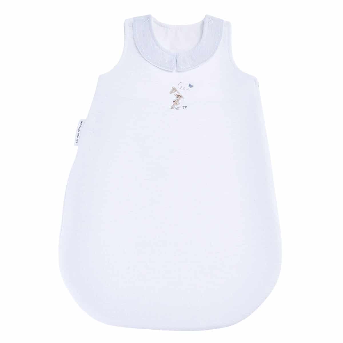 Théophile & patachou - Blue Garden Party - Zomer Slaapzak 60cm kraag- Gewafeld