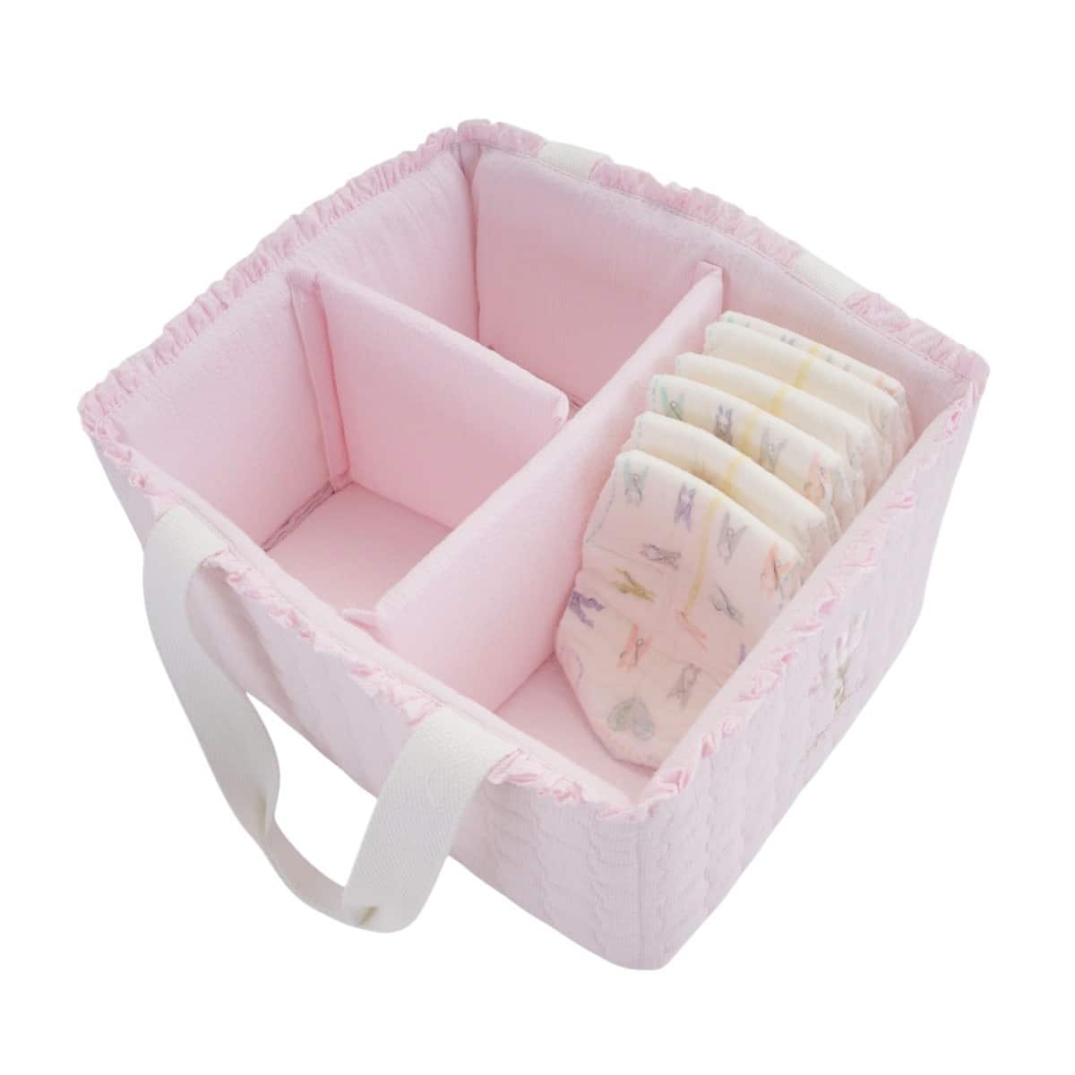 Théophile & patachou - Pink Garden Party - Grote verzorgingsmand - Gewatteerd