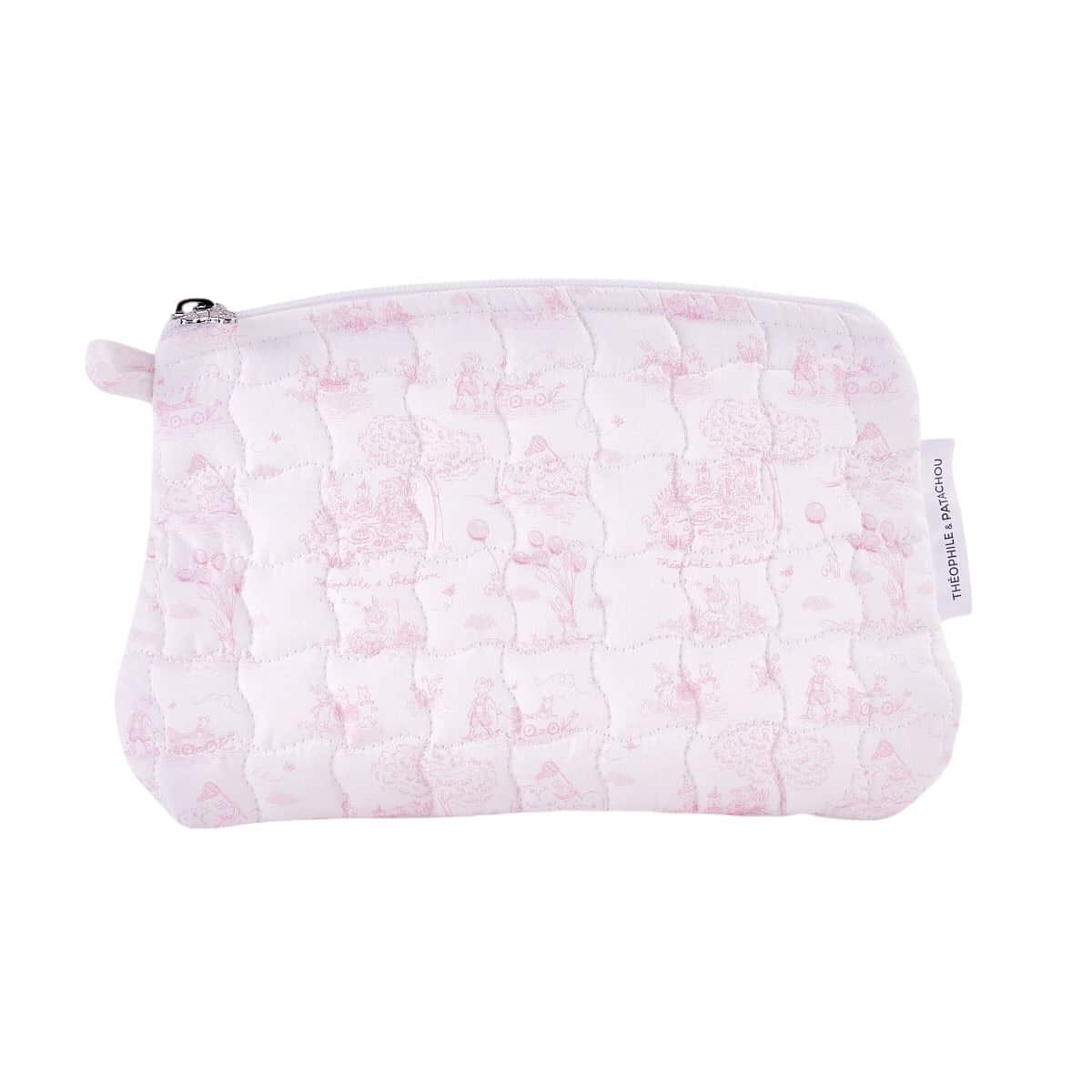 Théophile & patachou - Pink Garden Party - Platte tas - Gewatteerd gedrukt