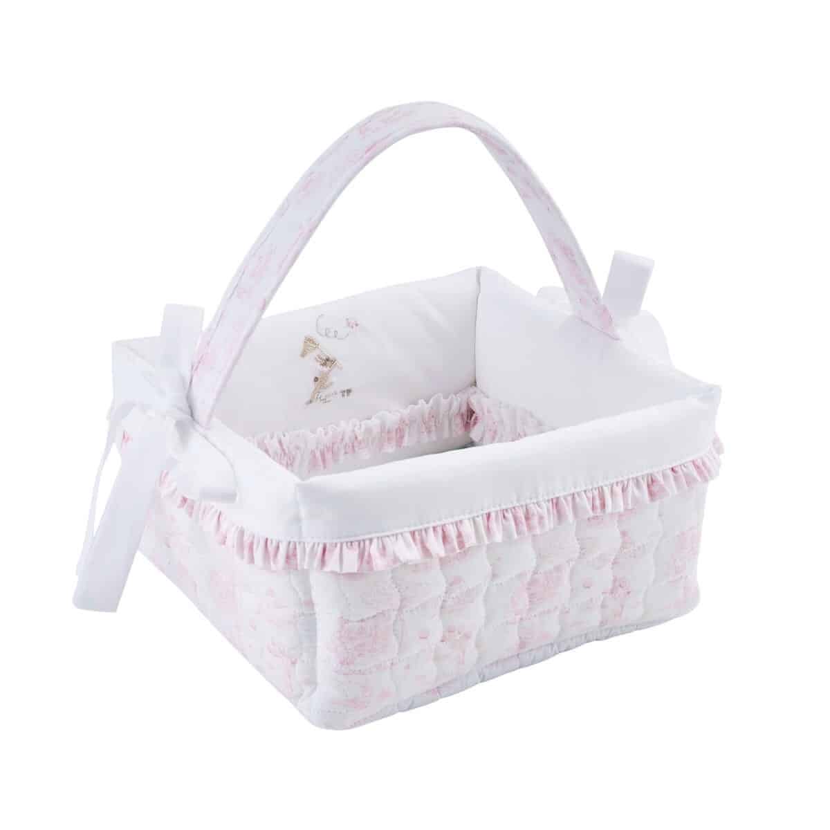 Théophile & patachou - Pink Garden Party - Verzorgingsmand - Gewatteerd gedrukt