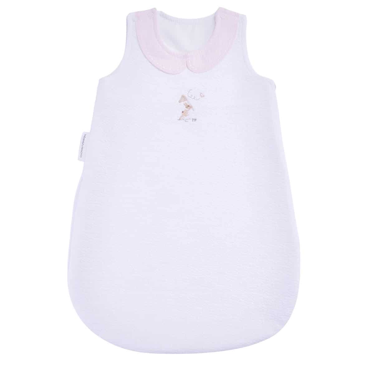 Théophile & patachou - Pink Garden Party - Zomer Slaapzak 60cm kraag- Gewafeld