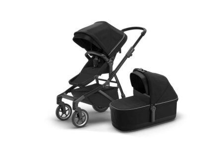 Thule - Sleek Midnight Black on Black incl. bassinet