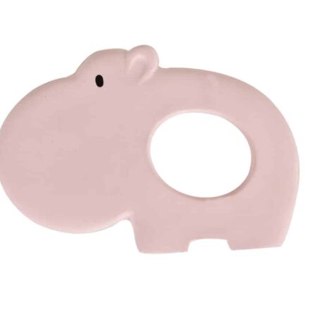 Tikiri - BIJTRING - MIJN EERSTE SAFARIDIERTJE / NIJLPAARD 10.5x7.5cm, in natuurlijk rubber, op blisterkaart, 0+