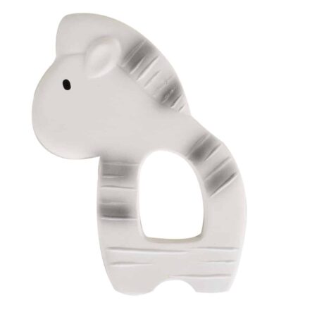 Tikiri - BIJTRING - MIJN EERSTE SAFARIDIERTJE / ZEBRA 9x11.5cm, in natuurlijk rubber, op blisterkaart, 0+