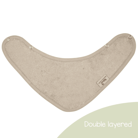 Timboo - Bandana Bib Doubled 36X20Cm - Feather Grey