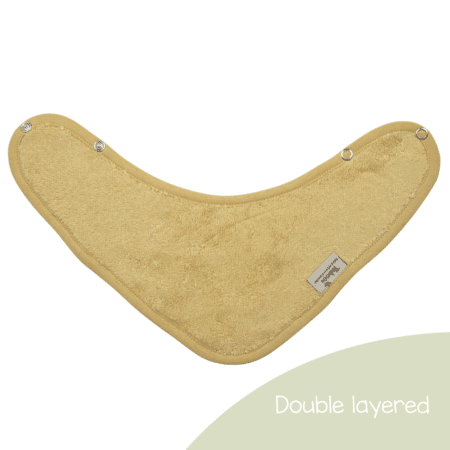 Timboo - Bandana Bib Doubled 36X20Cm - Honey Yellow