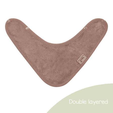 Timboo - Bandana Bib Doubled 36X20Cm - Mellow Mauve